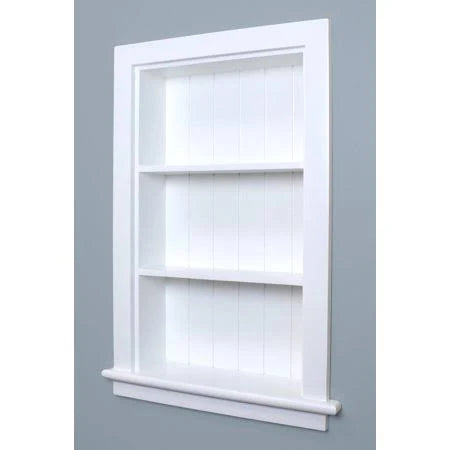 14x24 White Aiden Wall Niche by Fox Hollow Furnishings XKM1_G1BHB31