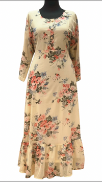 Chiffon Floral Print Dresses